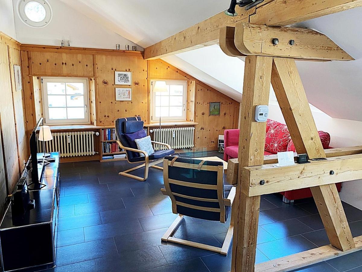 Dachwohnung Im Alpenstil, 60M2 Fuer 2P, Mit Garage - Bm186 Pontresina Exteriör bild