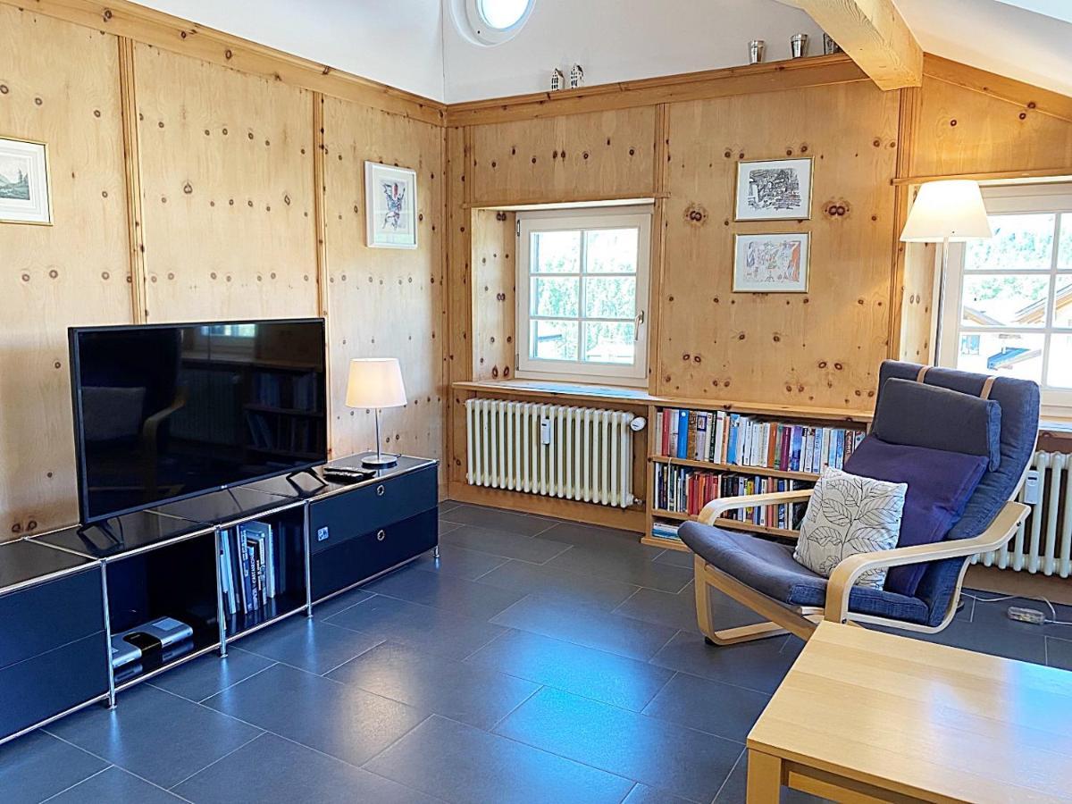 Dachwohnung Im Alpenstil, 60M2 Fuer 2P, Mit Garage - Bm186 Pontresina Exteriör bild