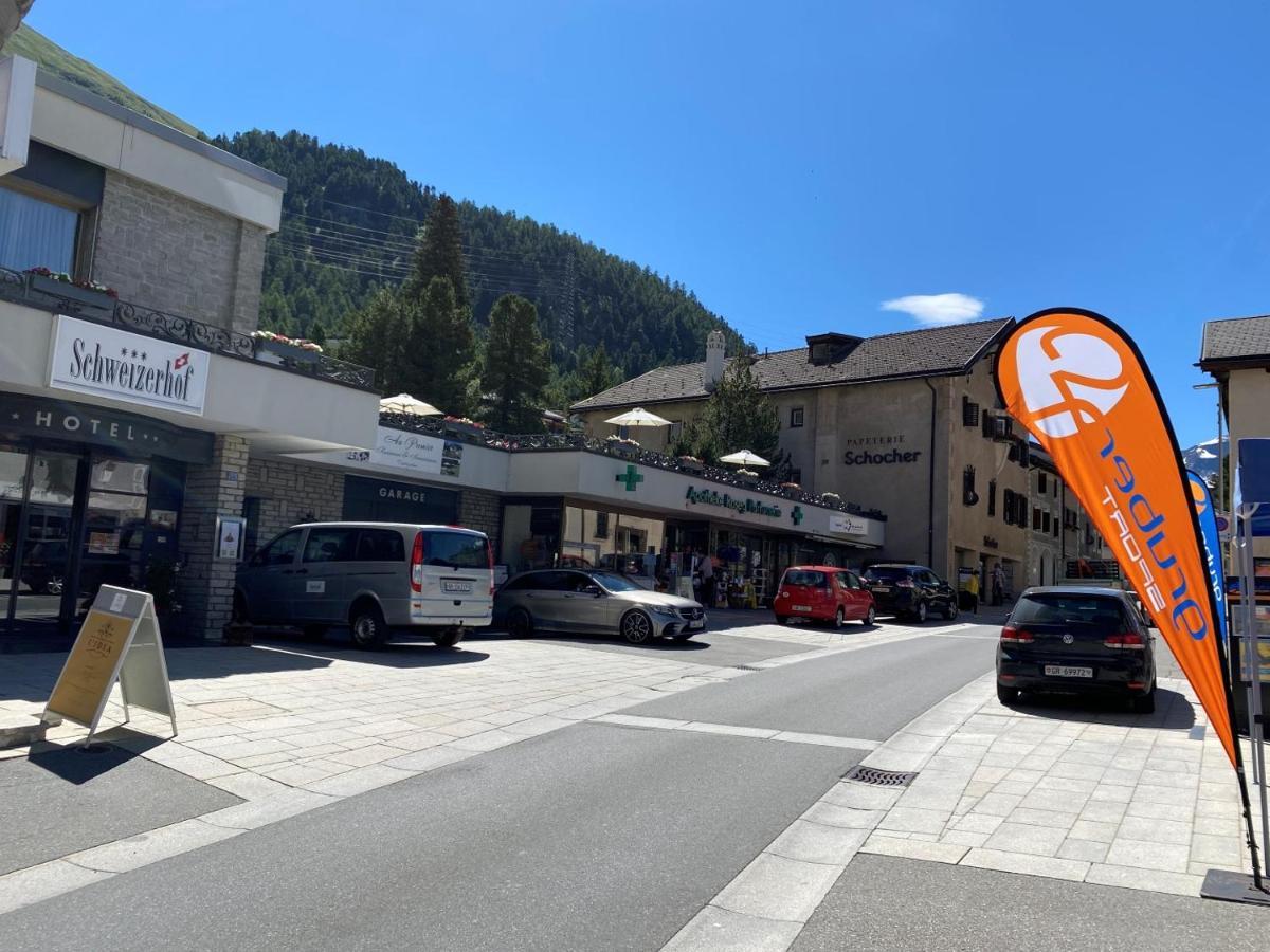 Dachwohnung Im Alpenstil, 60M2 Fuer 2P, Mit Garage - Bm186 Pontresina Exteriör bild